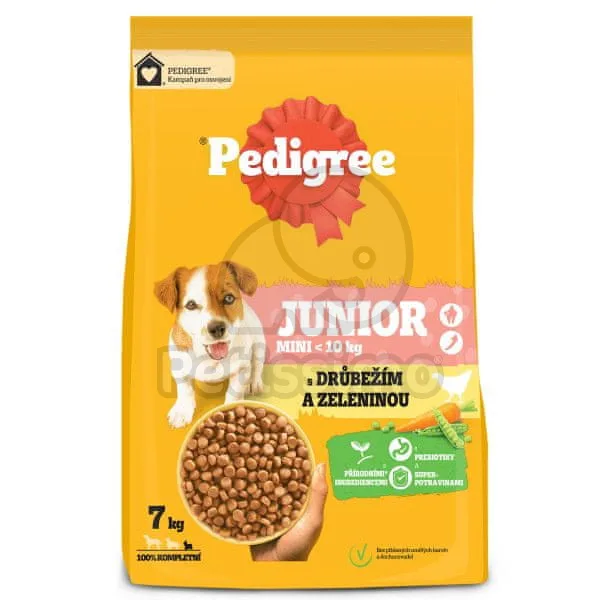 Pedigree Junior S - baromfi, zöldség