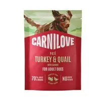Carnilove Dog Pouch Paté Turkey & Quail + Carrot