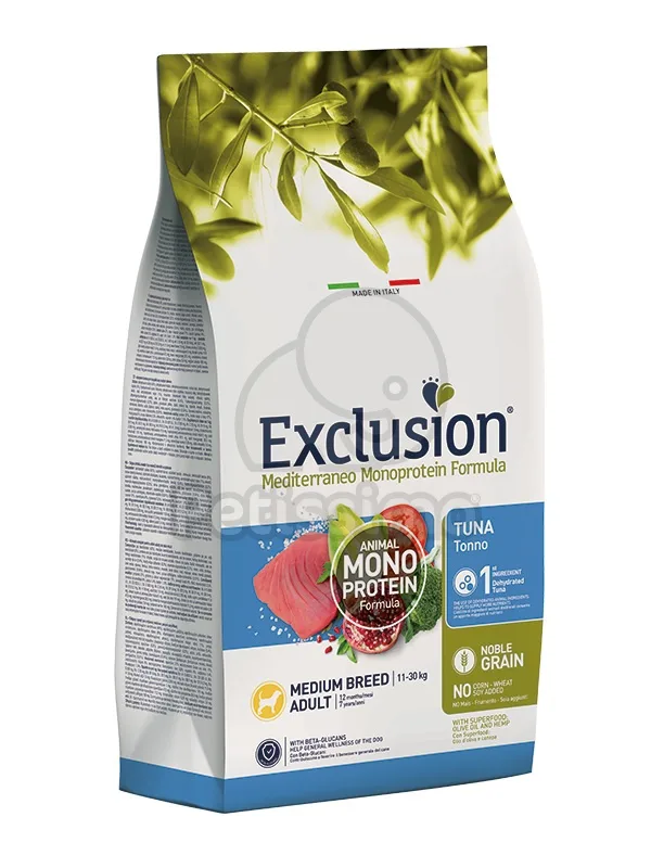 Exclusion Mediterraneo Monoprotein Formula Medium Breed (11 - ) - tonhal