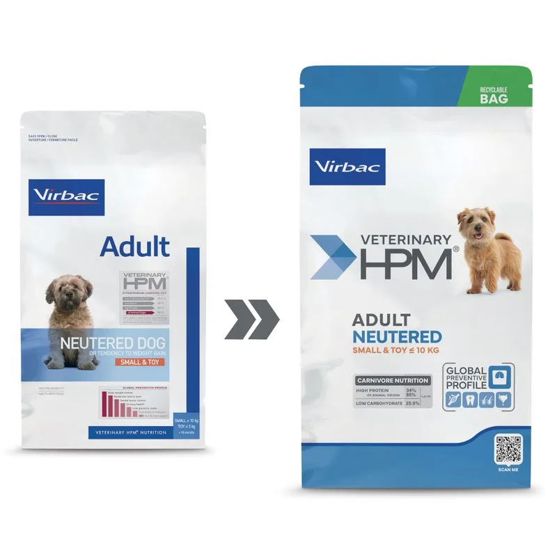 Virbac Veterinary HPM Adult Dog Neutered Small & Toy