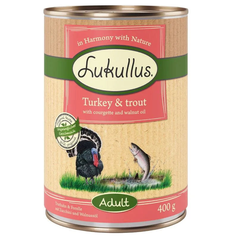 Lukullus Naturkost Adult, Indyk i pstrąg
