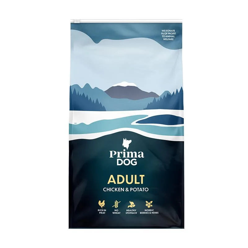 Krmivo Pro Psy PrimaDog Adult All Breeds kuřecí a brambory