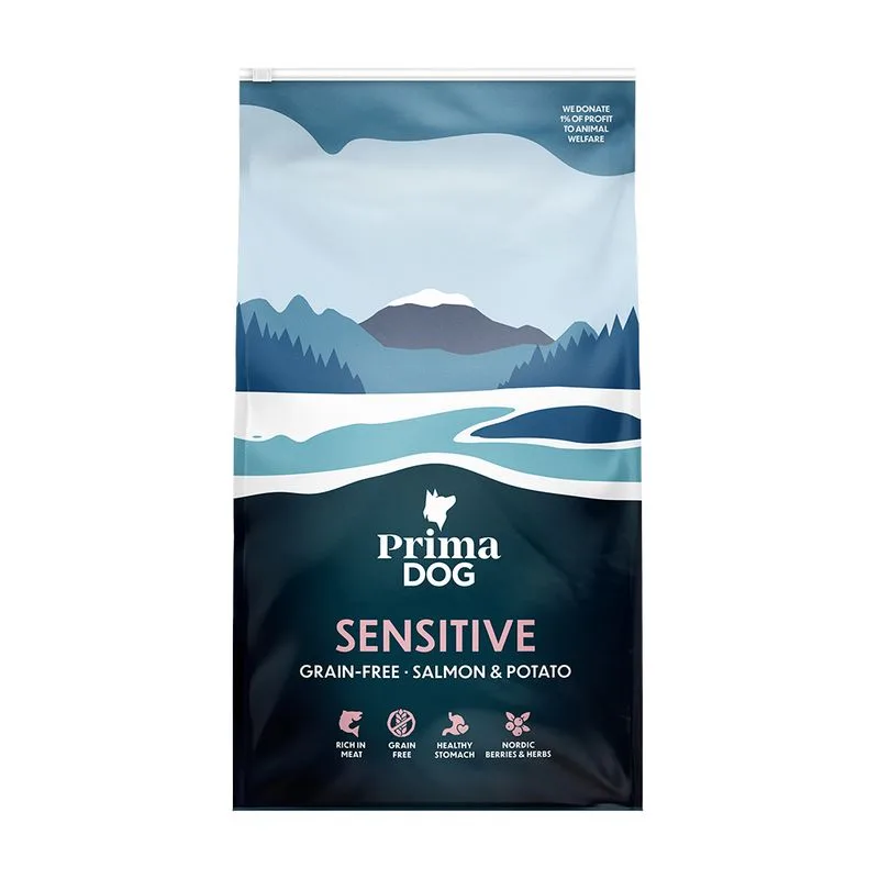 Primadog Adult Sensitive Grain Free med lax & potatis