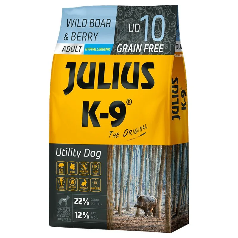 Juliusk9 JULIUS K-9 Adult, dzik i jagoda
