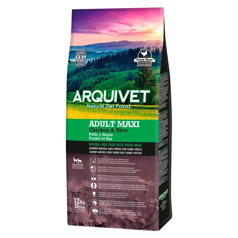 Krmivo Pro Psy Arquivet Dog Adult Maxi Chicken