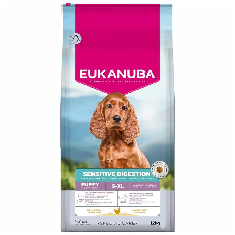 Eukanuba Special Care Sensitive Digestion Puppy s kuřecím a krůtím