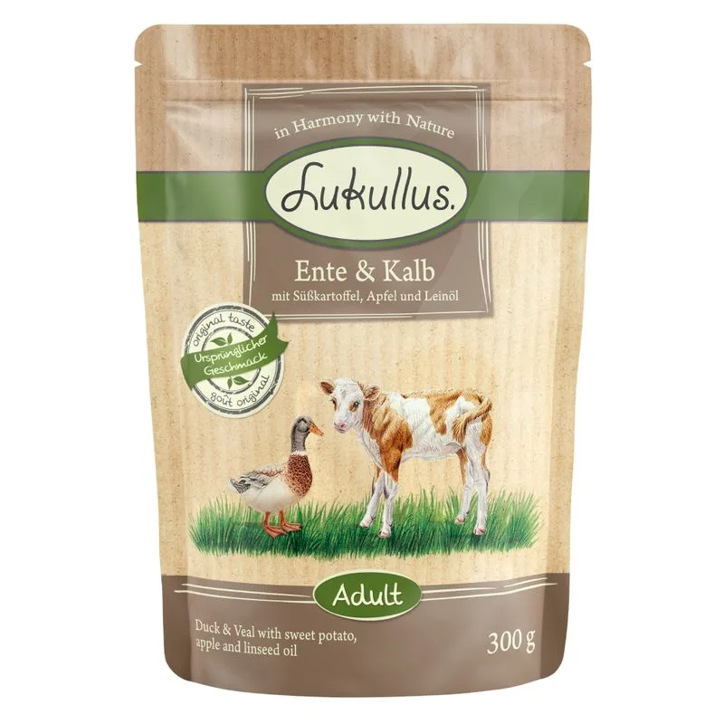 Lukullus Adult Pouches -tuorepussit, viljaton