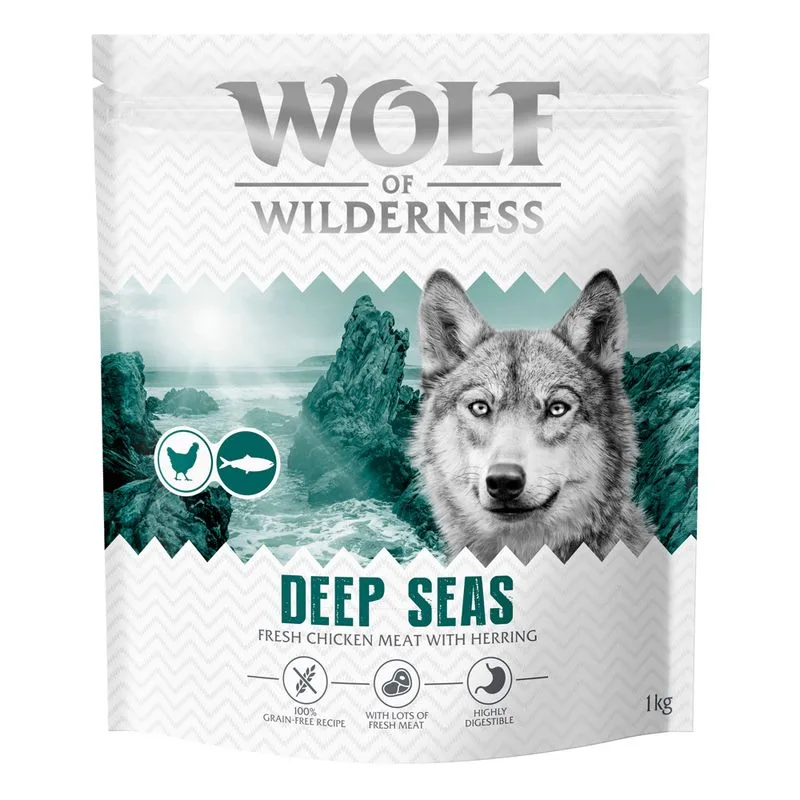 Wolf of Wilderness Adult "Deep Seas" hering - gabonamentes