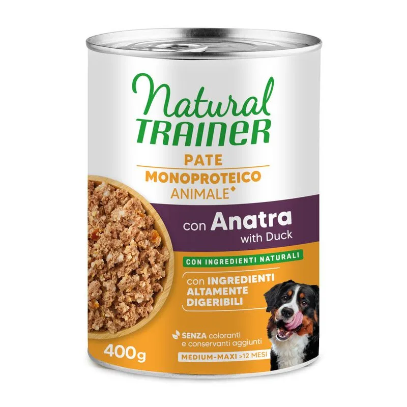 Krmivo Pro Psy Natural Trainer Pate Monoproteico Medium & Maxi Adult