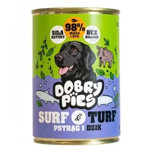 Dobry Pies Surf & Turf Pstrąg i dzik
