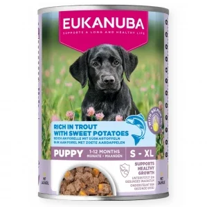 Eukanuba Life Care Puppy Bogata w pstrąga i słodkie ziemniaki