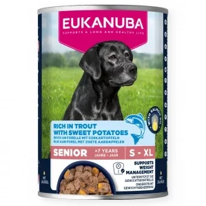 Eukanuba Life Care Senior Bogata w pstrąga i bataty