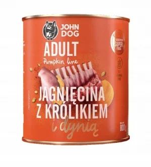JOHN DOG Pumpkin Jagnięcina z królikiem i dynią
