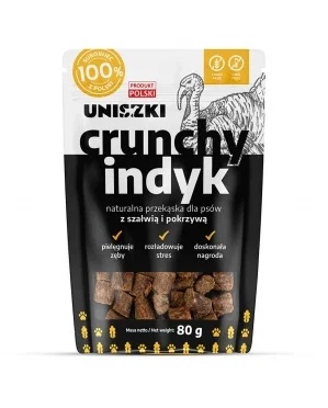 UNISZKI Crunchy Indyk z szałwią i pokrzywą Mono