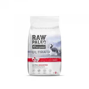 VetExpert Raw Paleo Ultra Medium&Large Puppy Wołowina Mono