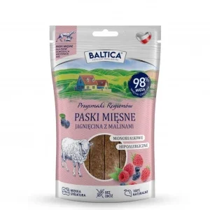 BALTICA Przysmaki Regionów Mono Paski mięsne Jagnięcina z malinami