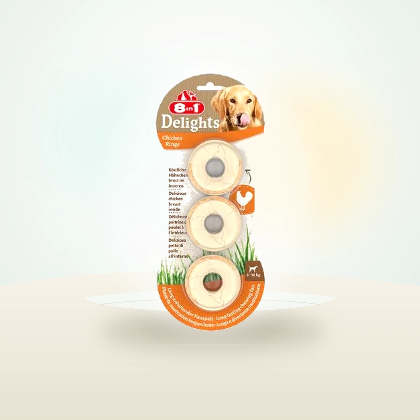 8in1 Delights Anelli da masticare Pollo