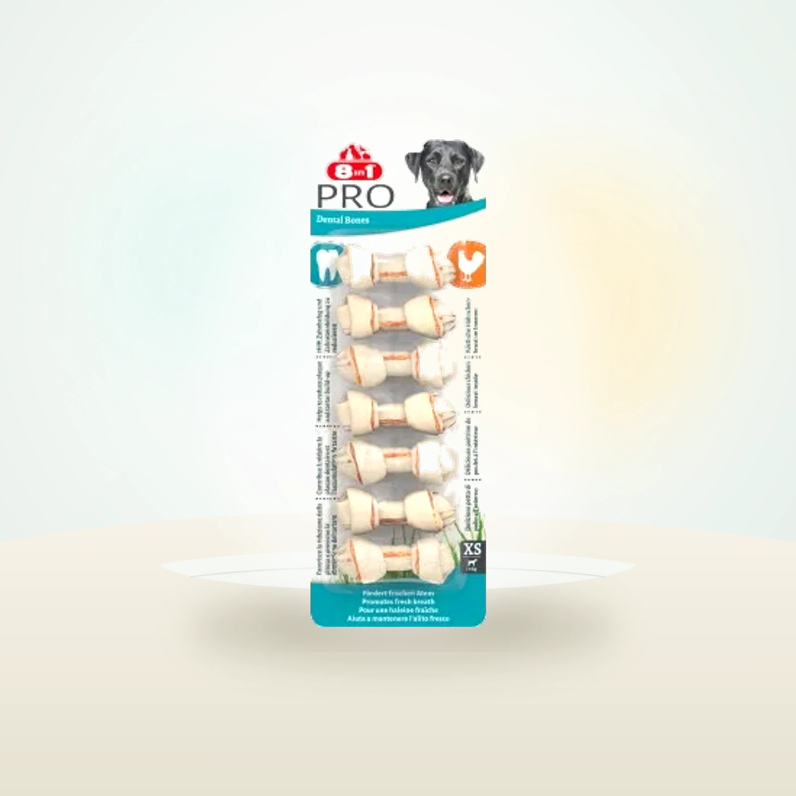 8in1 Delights Dental Kauknochen Zahnpflege XS