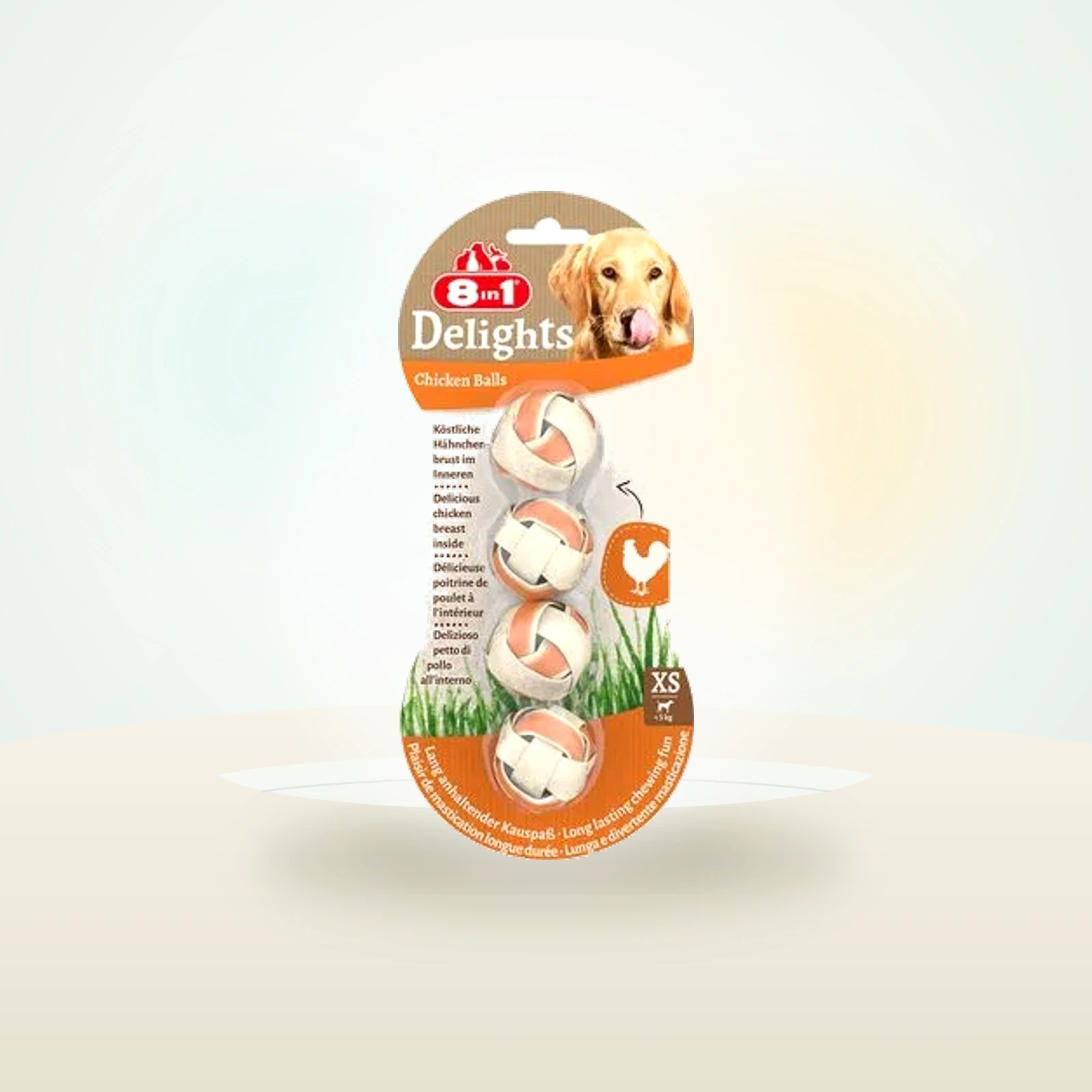 8in1 Delights Kaubälle Huhn
