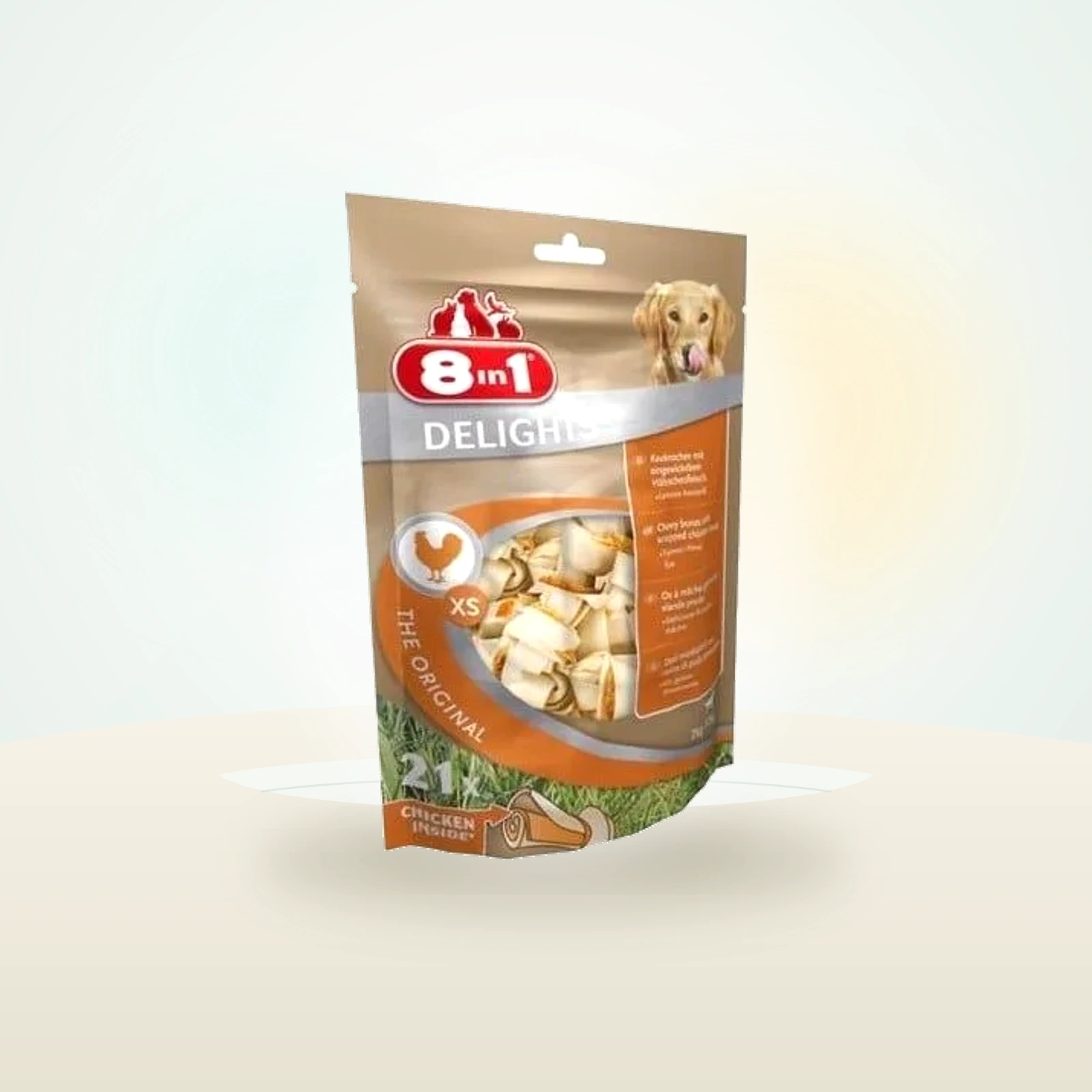 8IN1 Przysmak dla psa Delights Bones XS 21 szt.