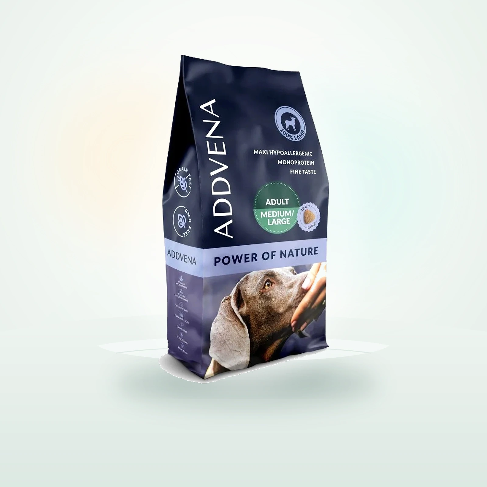 ADDVENA Power of Nature Adult medium&large jagnięcina dla psów ras średnich i dużych