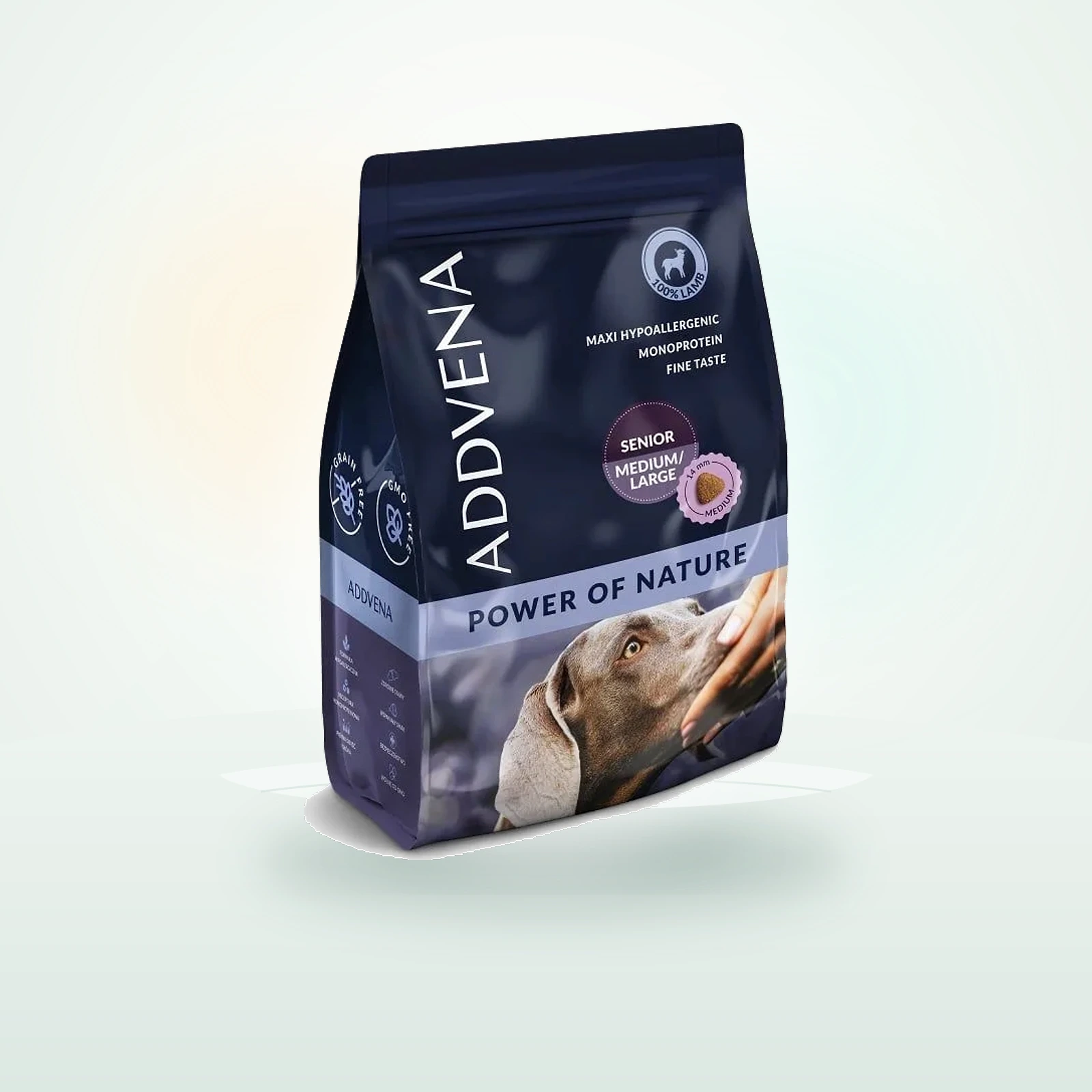 ADDVENA Power of Nature Senior medium&large jagnięcina dla starszych psów ras średnich i dużych