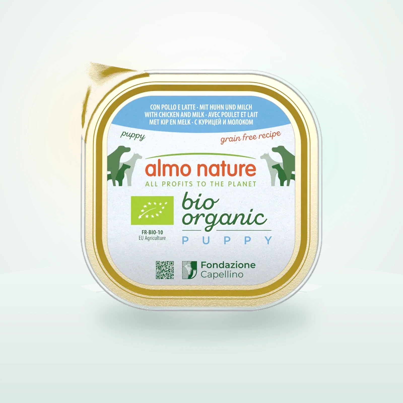 Almo Nature Bio Organic Puppy Grain Free Pollo con Leche tarrina