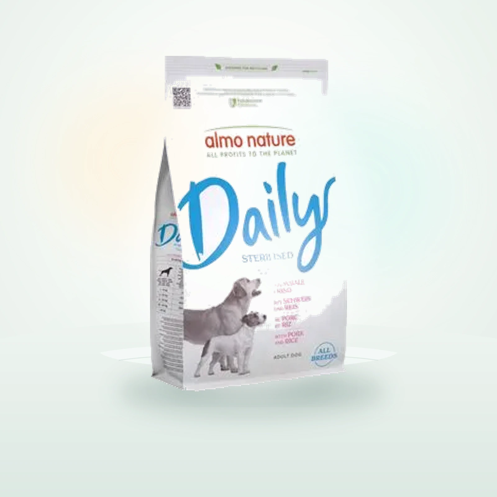 Almo Nature Daily Sterilised all Breeds Porc & Riz pour chien