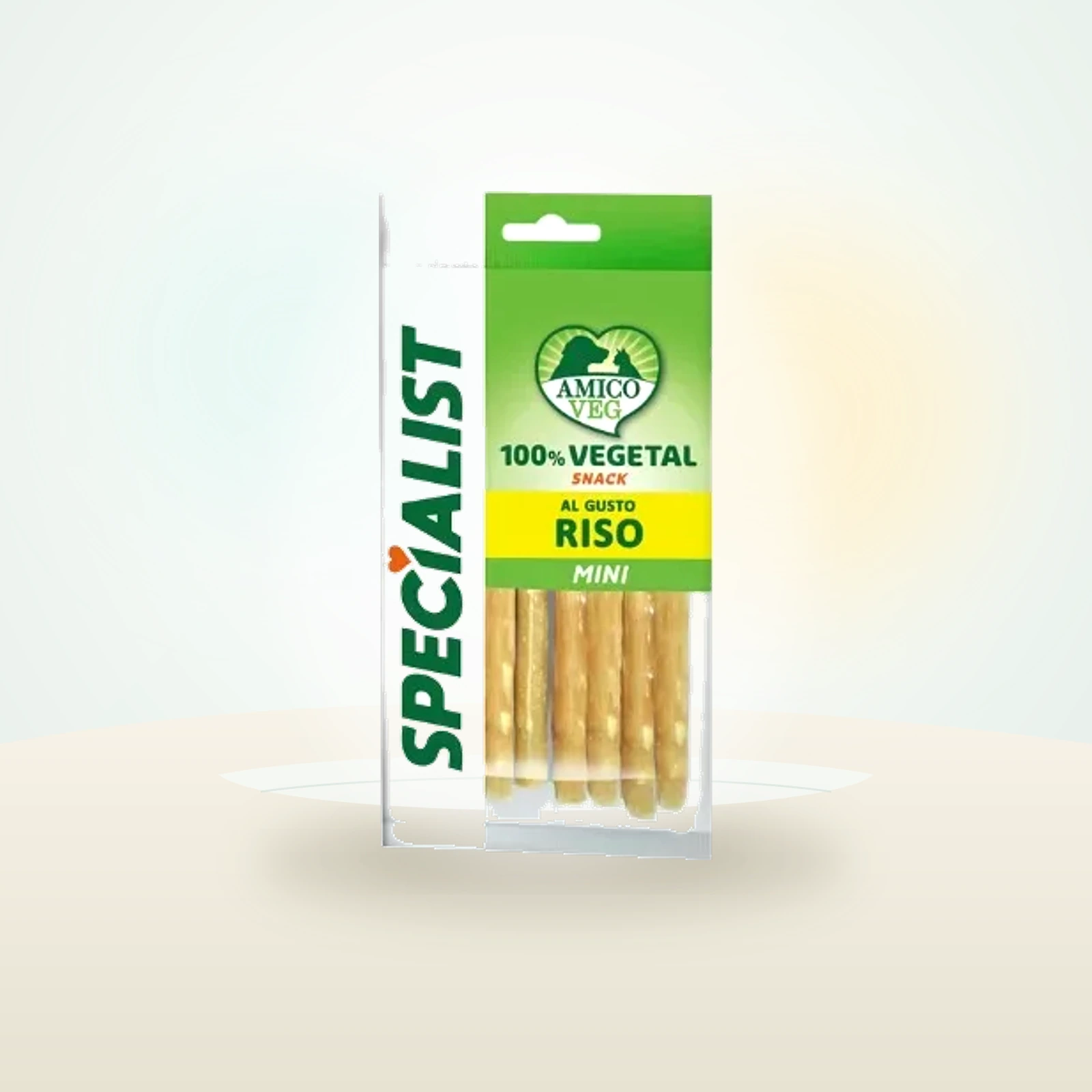 Amico Veg Specialist Dog Snack Vegetal Mini Riso