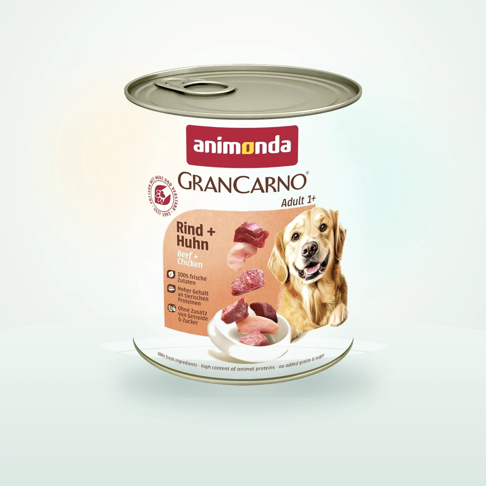 Animonda GranCarno Original Nassfutter Hund Adult, Rind und Huhn