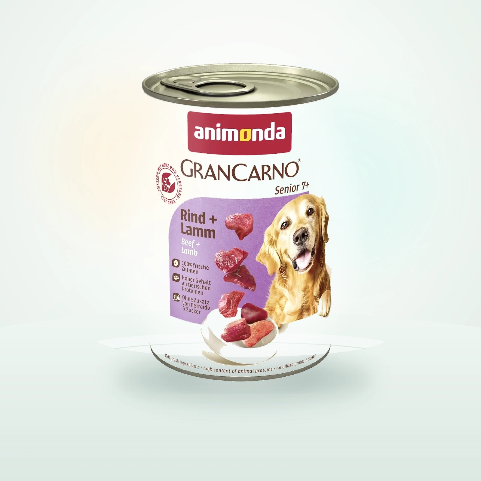 Animonda GranCarno Original Nassfutter Hund Senior, Rind und Lamm