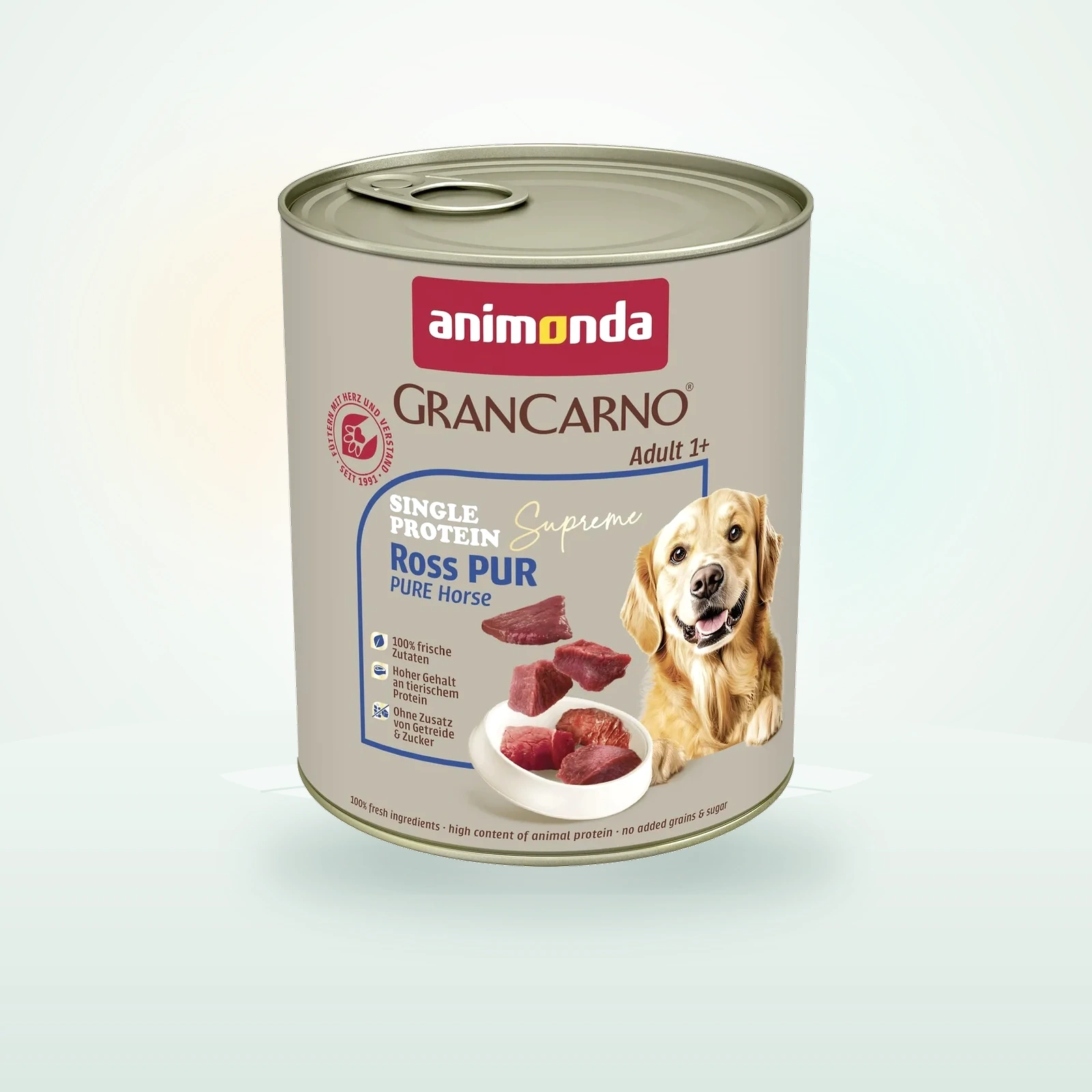 Animonda GranCarno Single Protein Supreme Nassfutter Hund Adult, Ross pur
