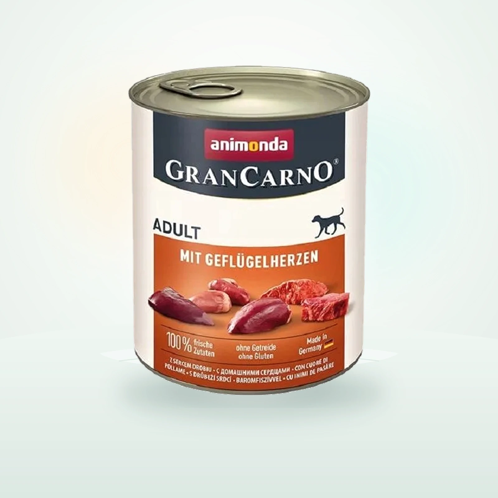 Animonda GranCarno Wieprzowina z sercami drobiowymi dla psa