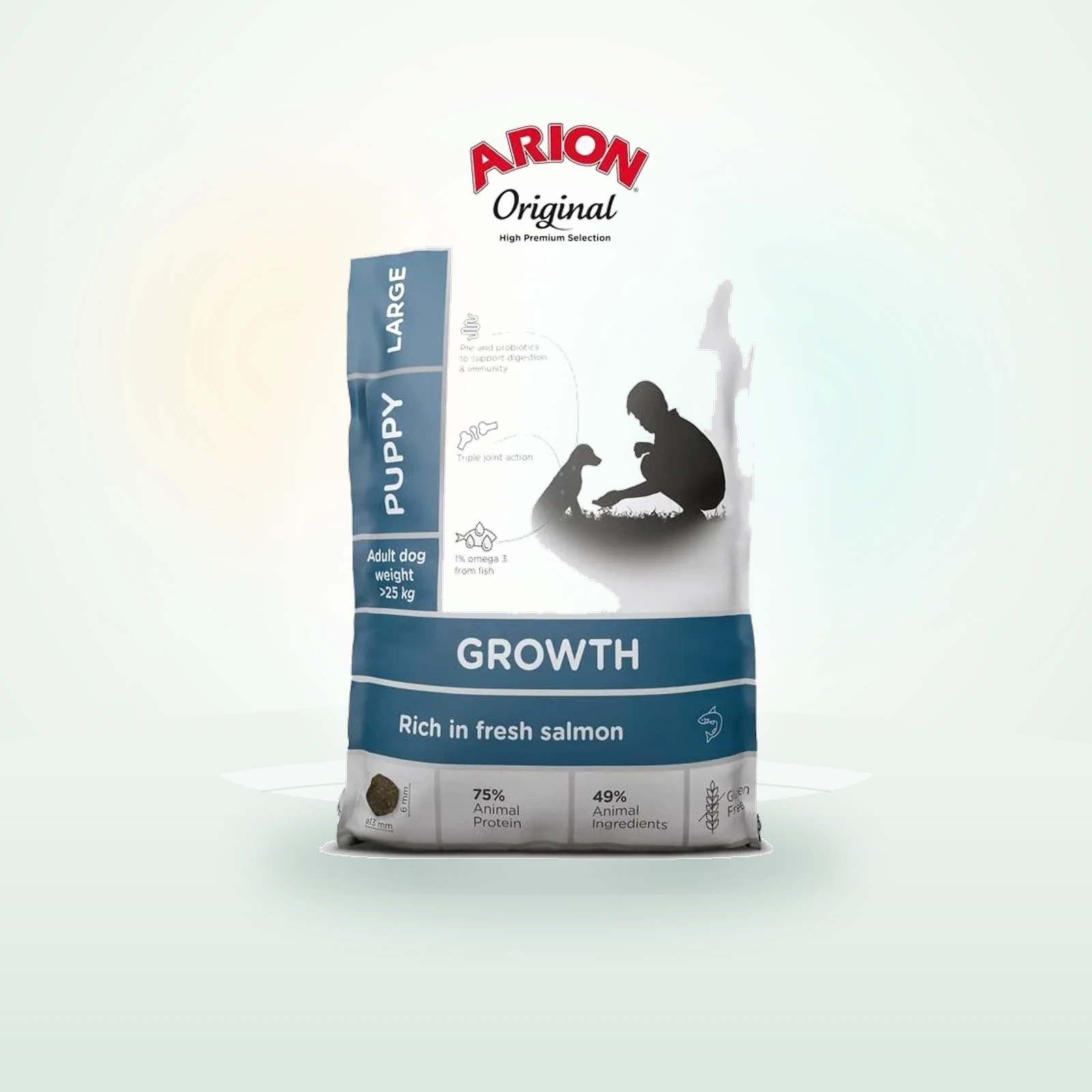 ARION Original Growth Puppy Large Salmon Rice łosoś, monoproteinowa karma dla szczeniąt ras dużych