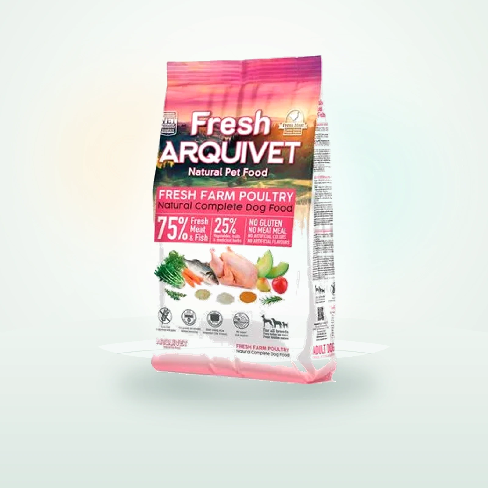 Arquivet Fresh Farm con aves de corral
