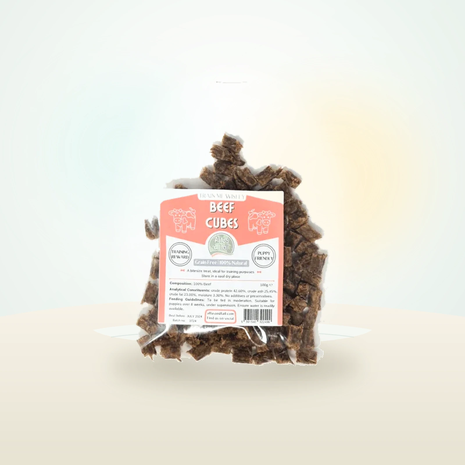 Atlas & Tail Beef Cubes - Bitesize Treats