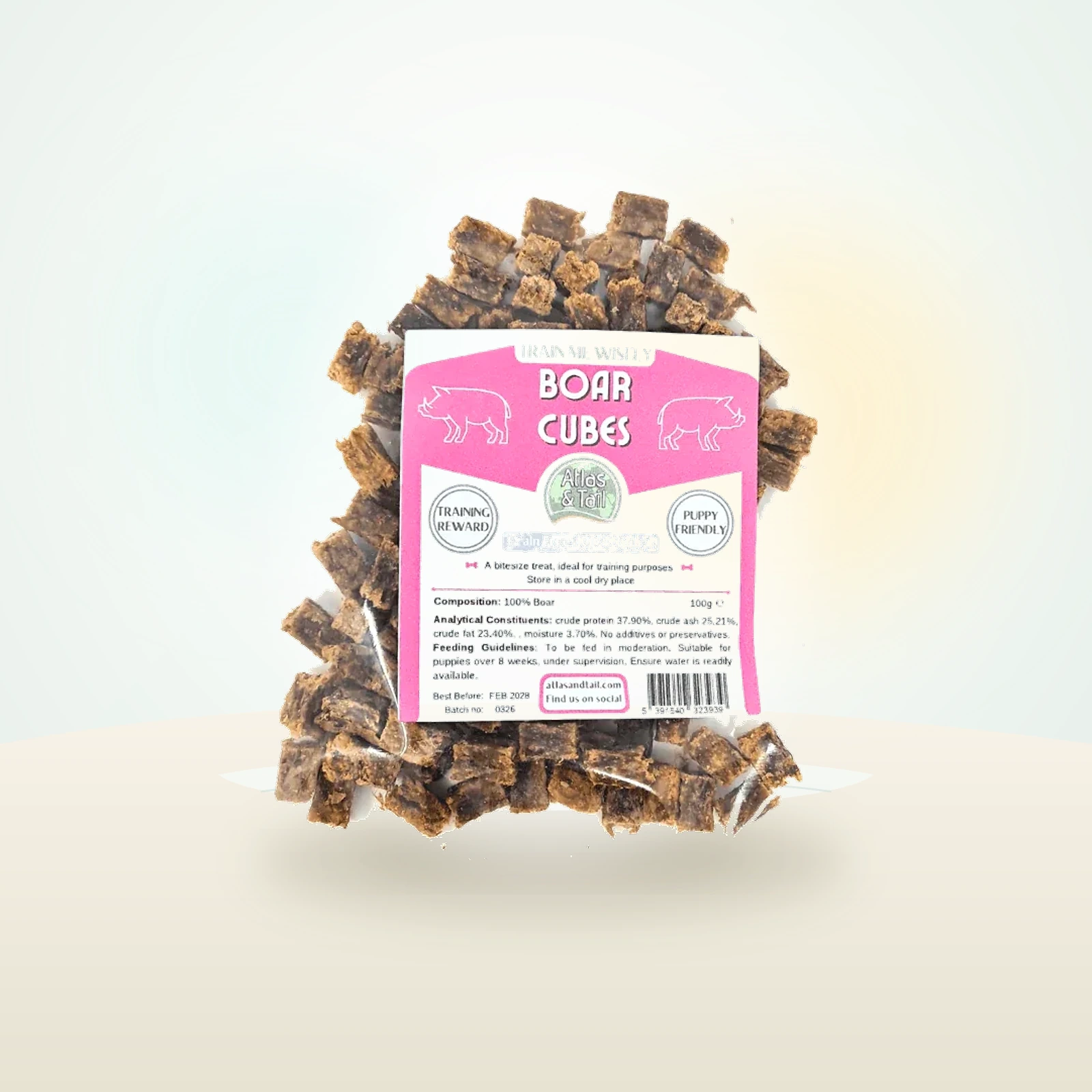 Atlas & Tail Boar Cubes - Bitesize Treats