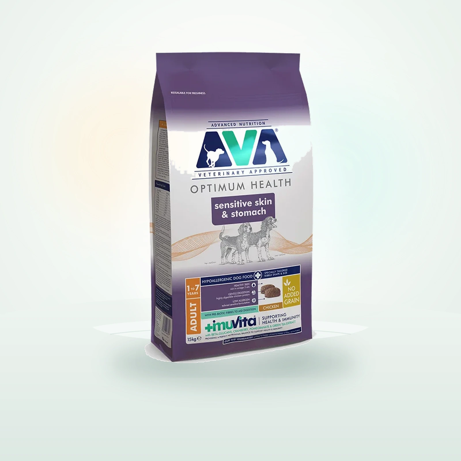 AVA Sensitive Skin & Stomach Adult Dry Dog Food Chicken