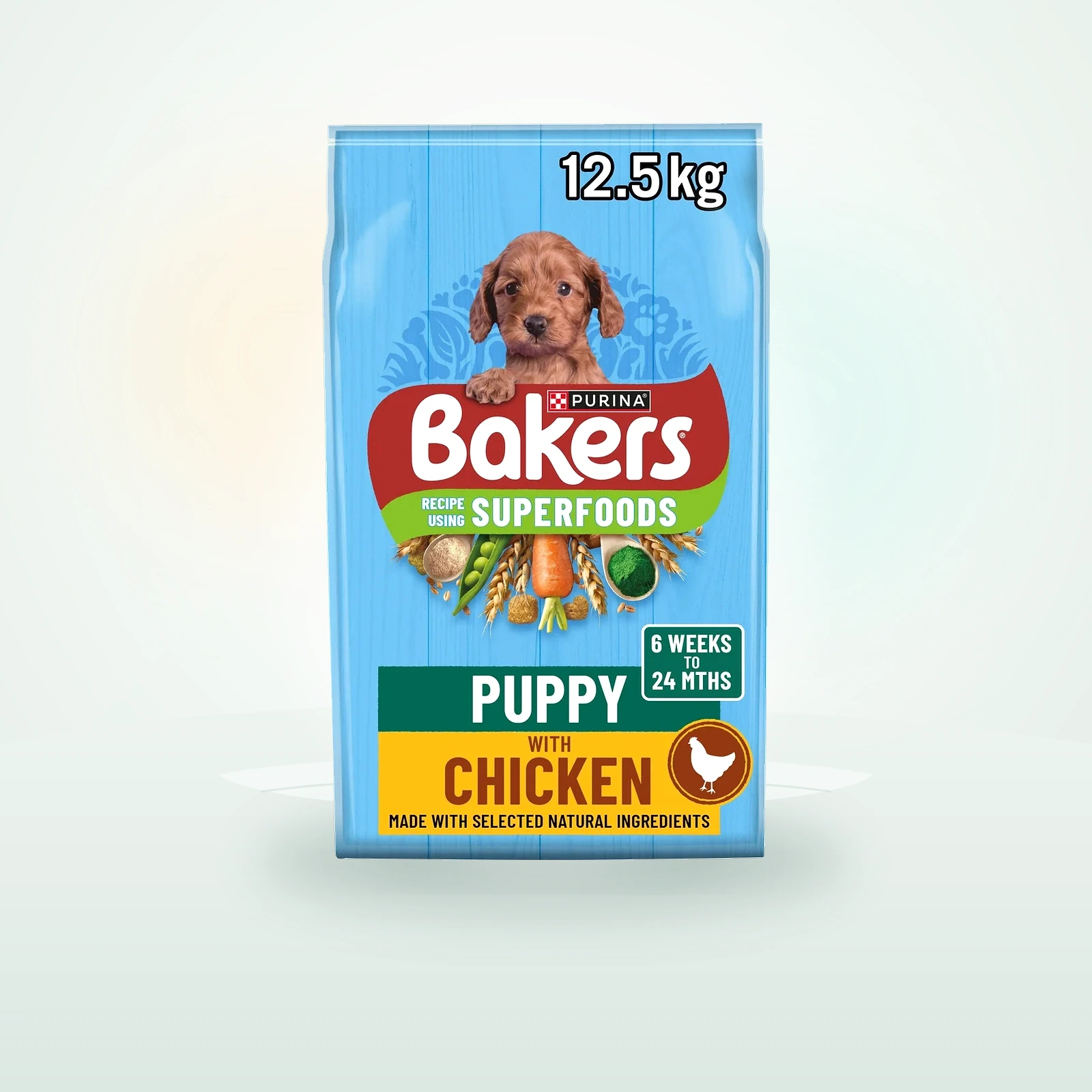 Bakers Puppy Dry Dog Food with Tasty Chicken & Country Vegetables
