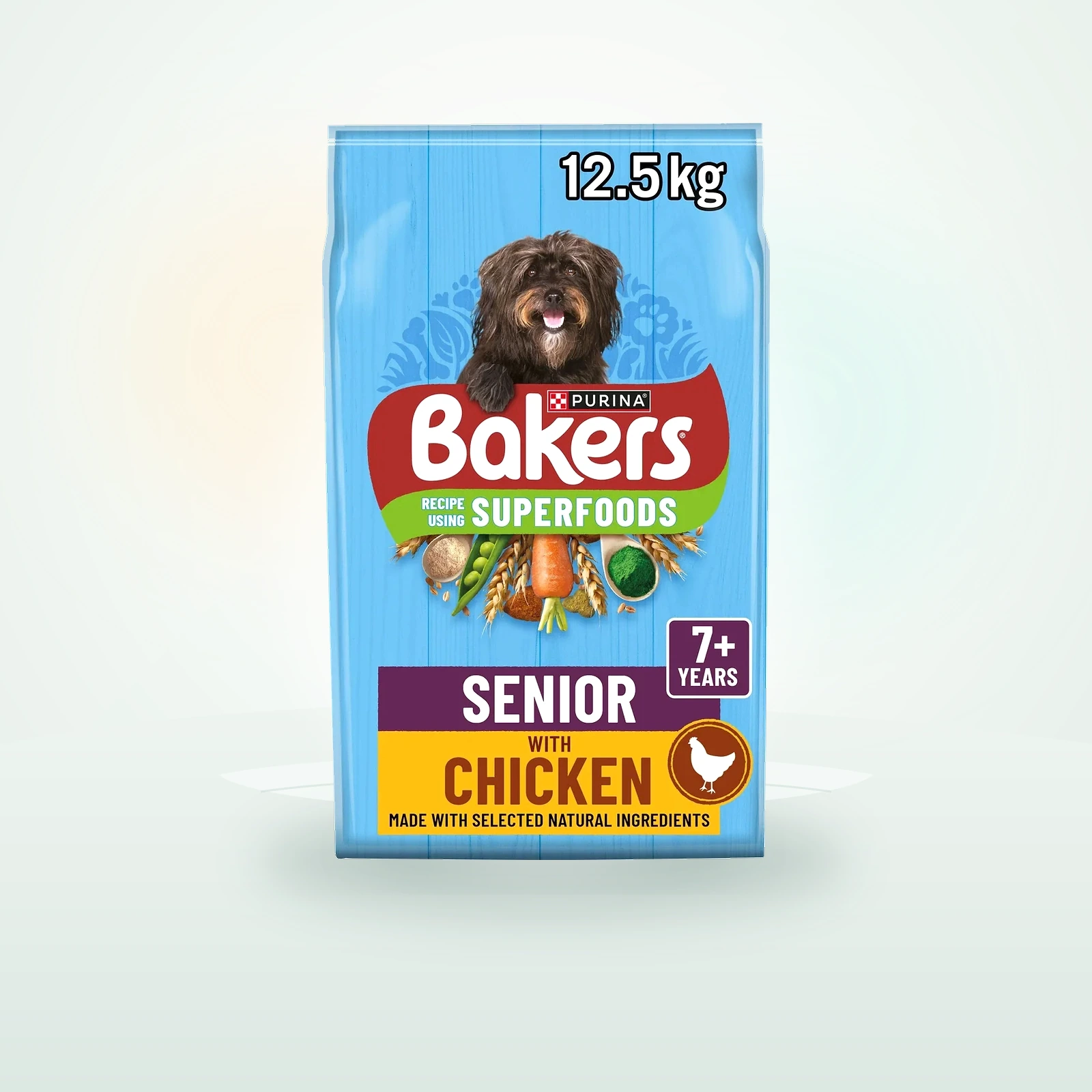 Bakers Senior Dry Dog Food with Tasty Chicken & Country Vegetables
