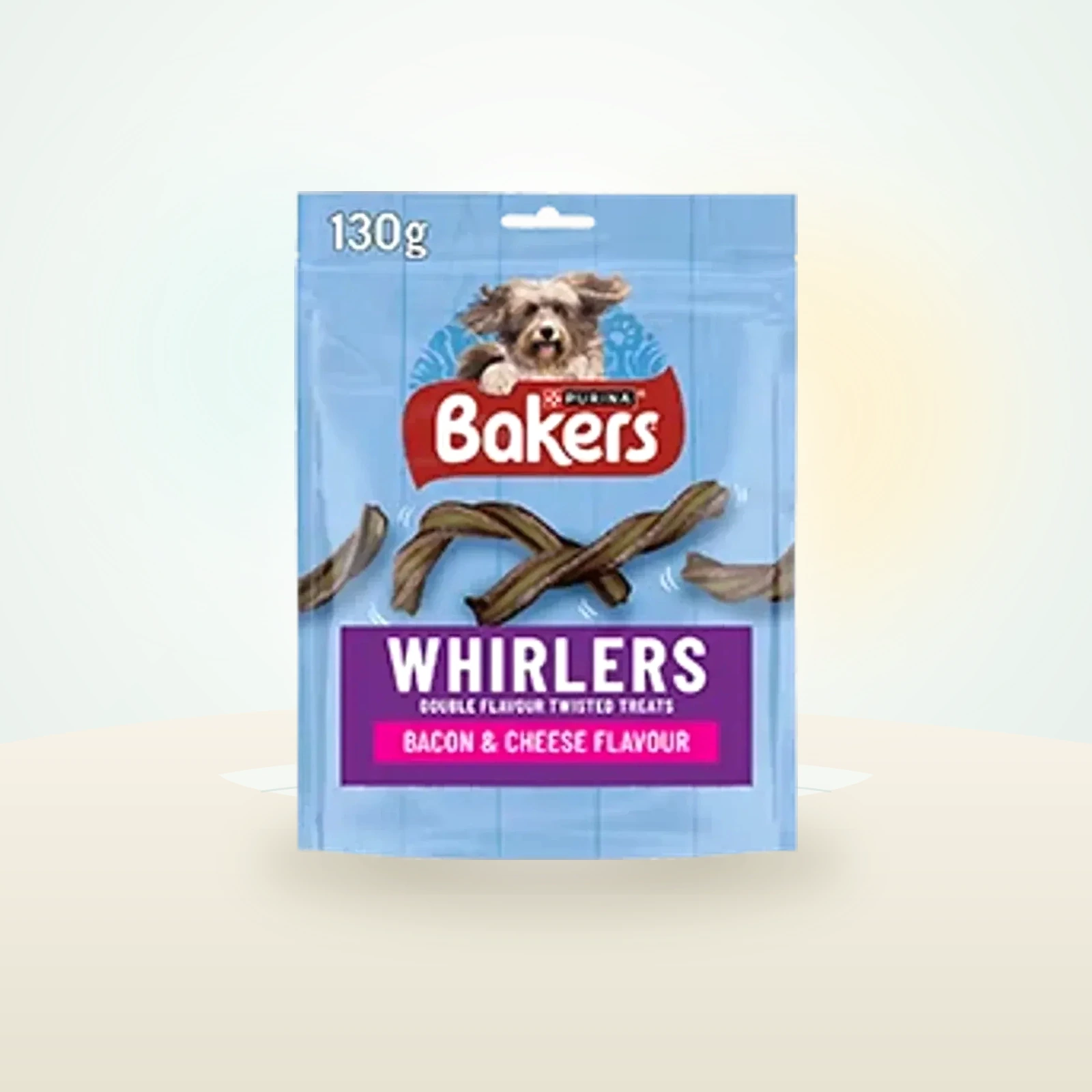 Bakers Whirlers Bacon and Cheese Dog Treats