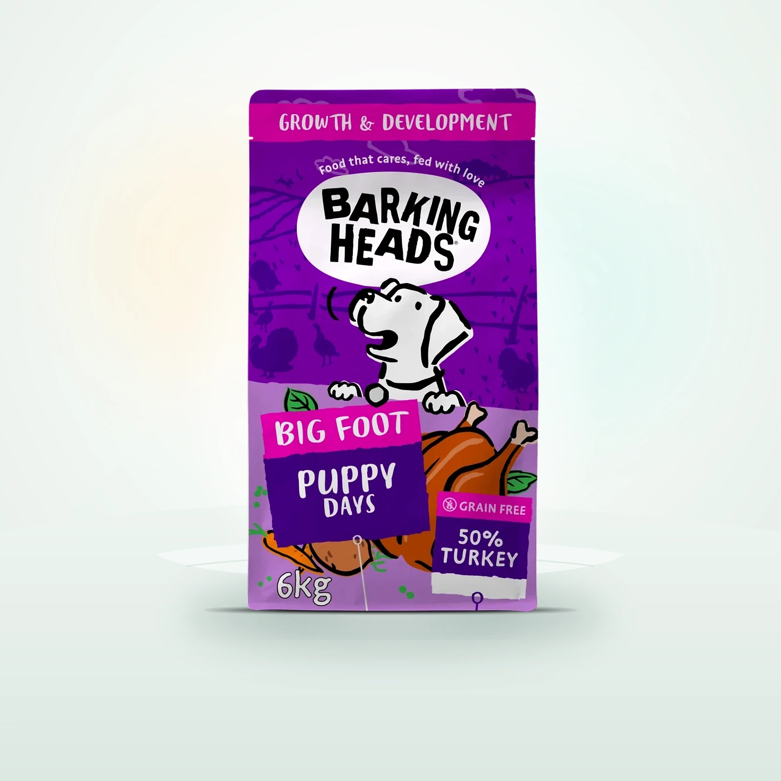 Barking Heads Big Foot - Puppy Days Turkey Dry Dog Food