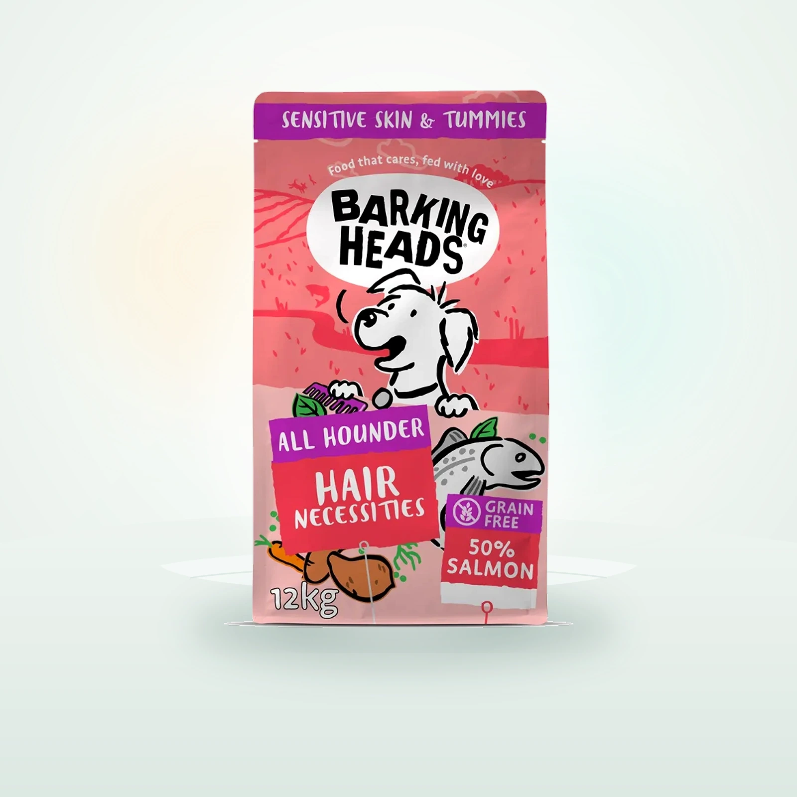 Barking Heads Hair Necessities Dry Dog Food Salmon