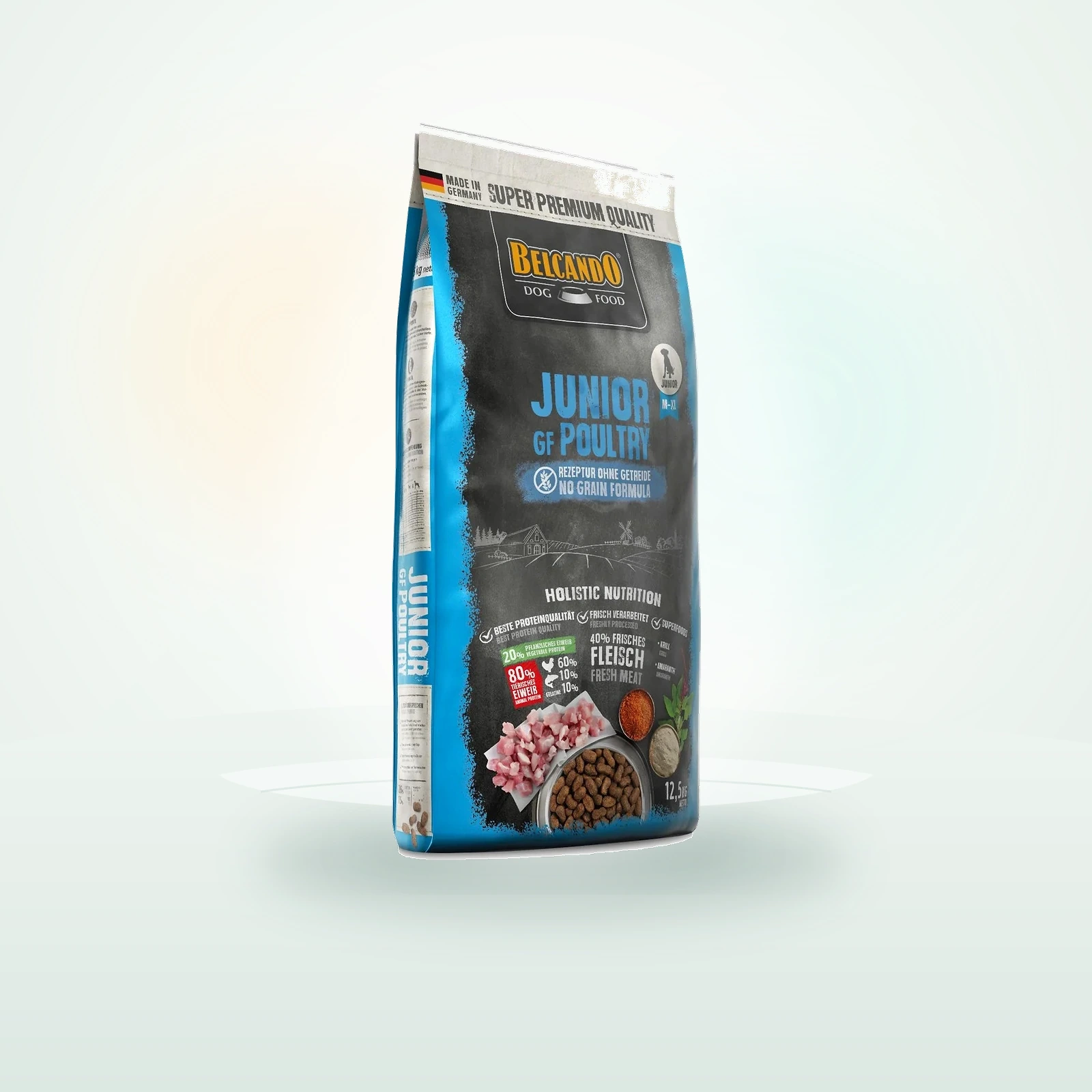 Belcando Finest Grain Free Junior Poultry M-XL sucha karma dla szczeniąt ras średnich i dużych