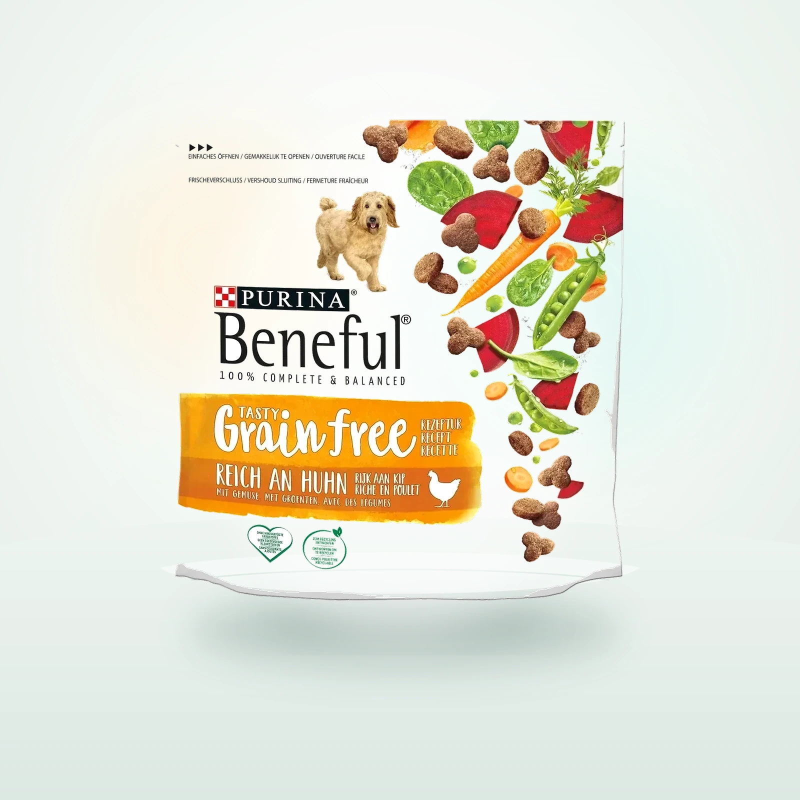 Beneful TASTY GRAIN FREE Rezeptur Reich an Huhn & mit Gemüse