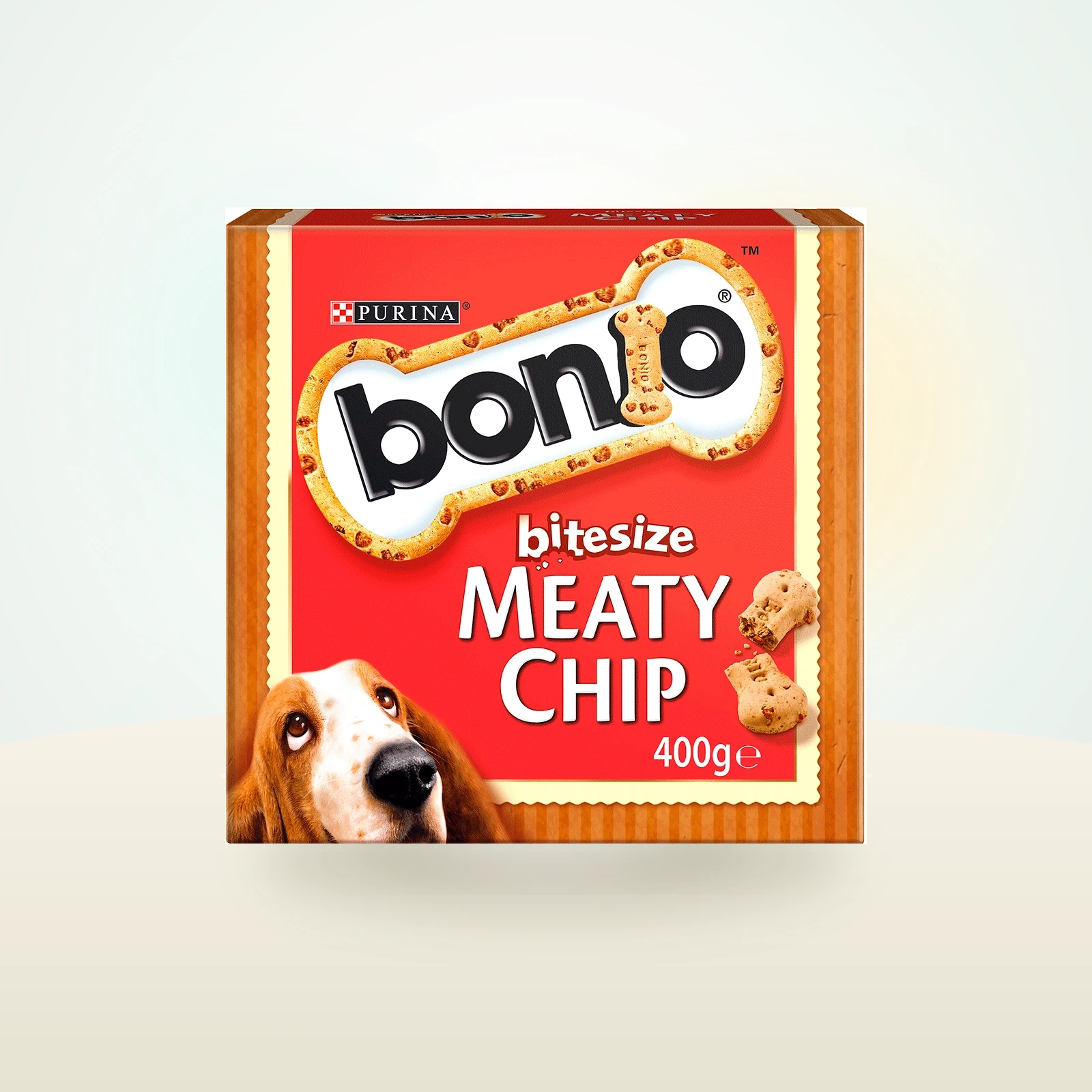 Bonio Meaty Chip Bitesize Dog Biscuits
