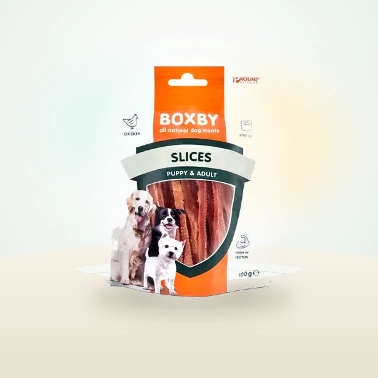 Boxby láminas de pollo