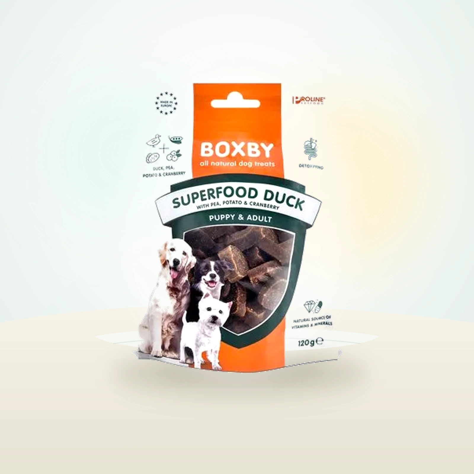 Boxby Superfood, Canard, petits pois et cranberries