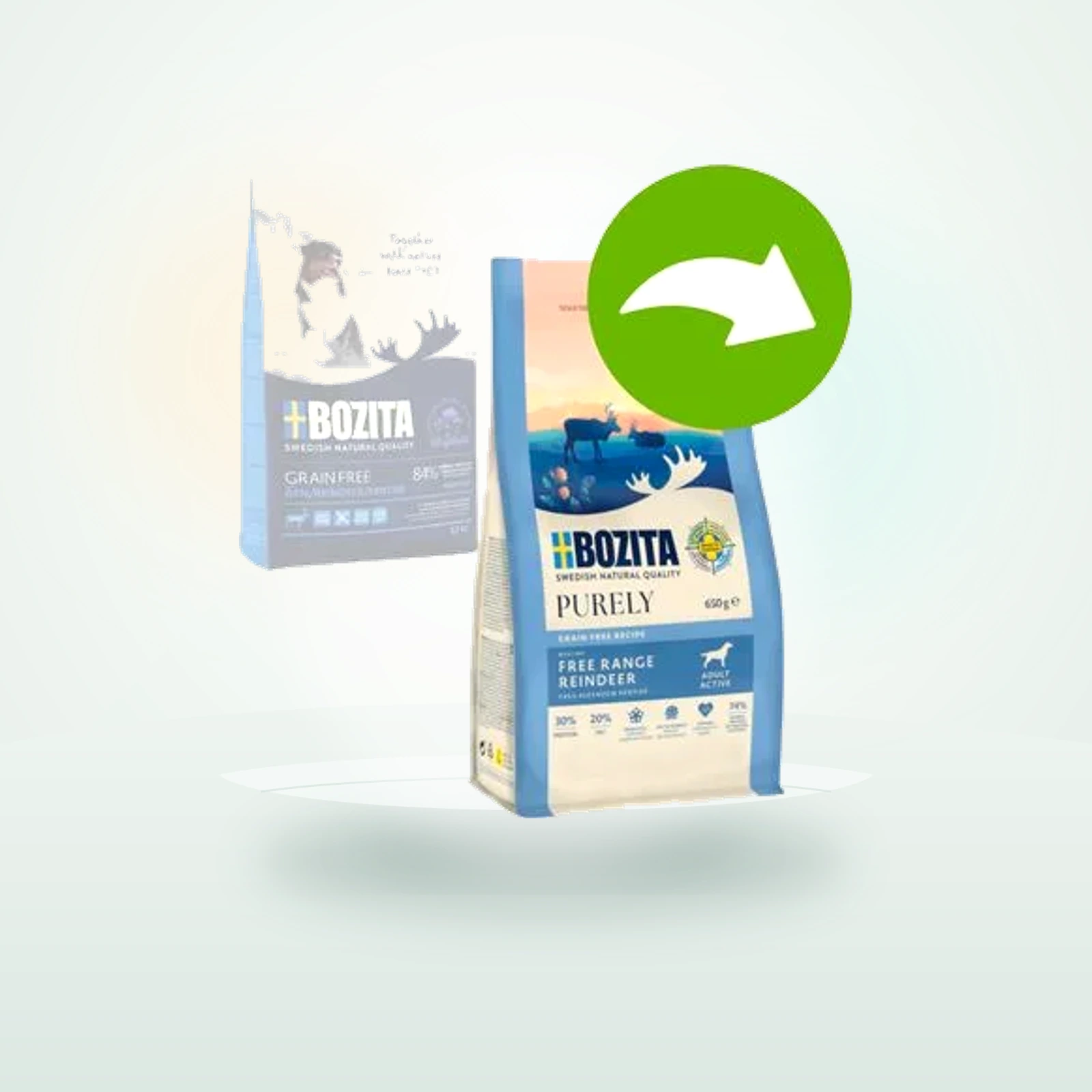 Bozita Dog Purely Adult Active Grain Free Rentier