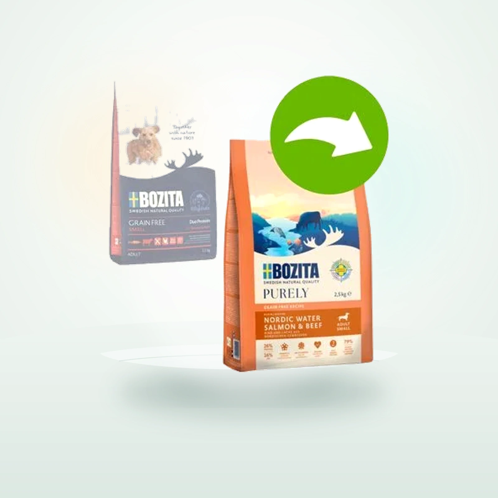 Bozita Grain Free Zalm & Rund voor kleine honden